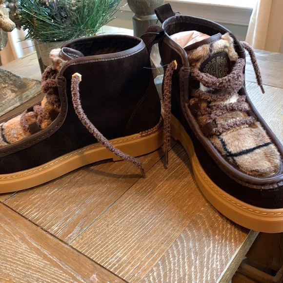 NWT COLE HAAN summit chaka bootie boots brown suede leather size 7 M no box - Picture 8 of 8